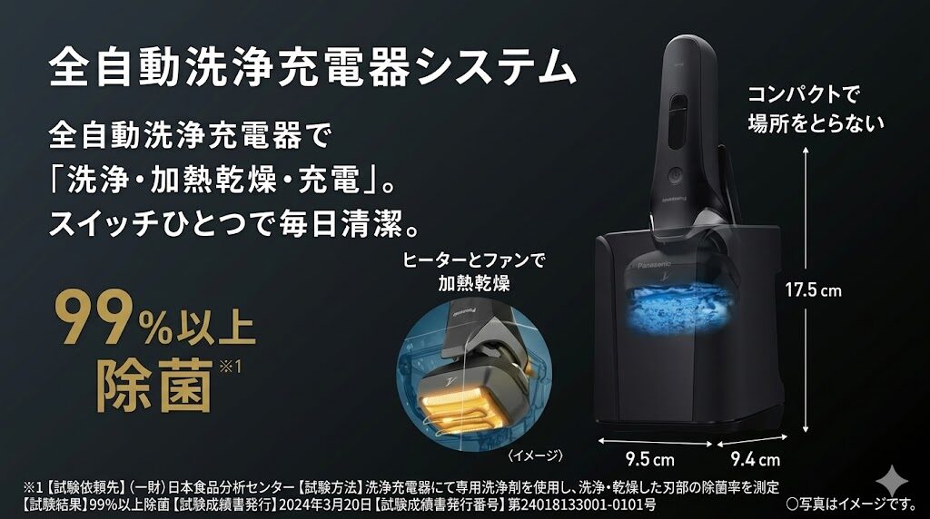 ラムダッシュ全自動洗浄充電器