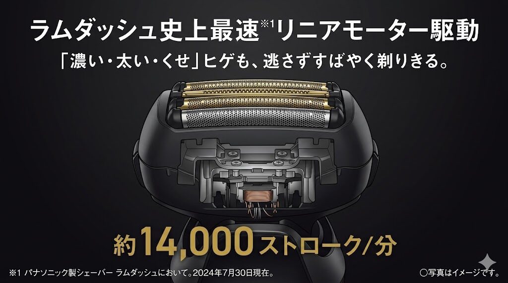 ラムダッシュPRO リニアモーター駆動
