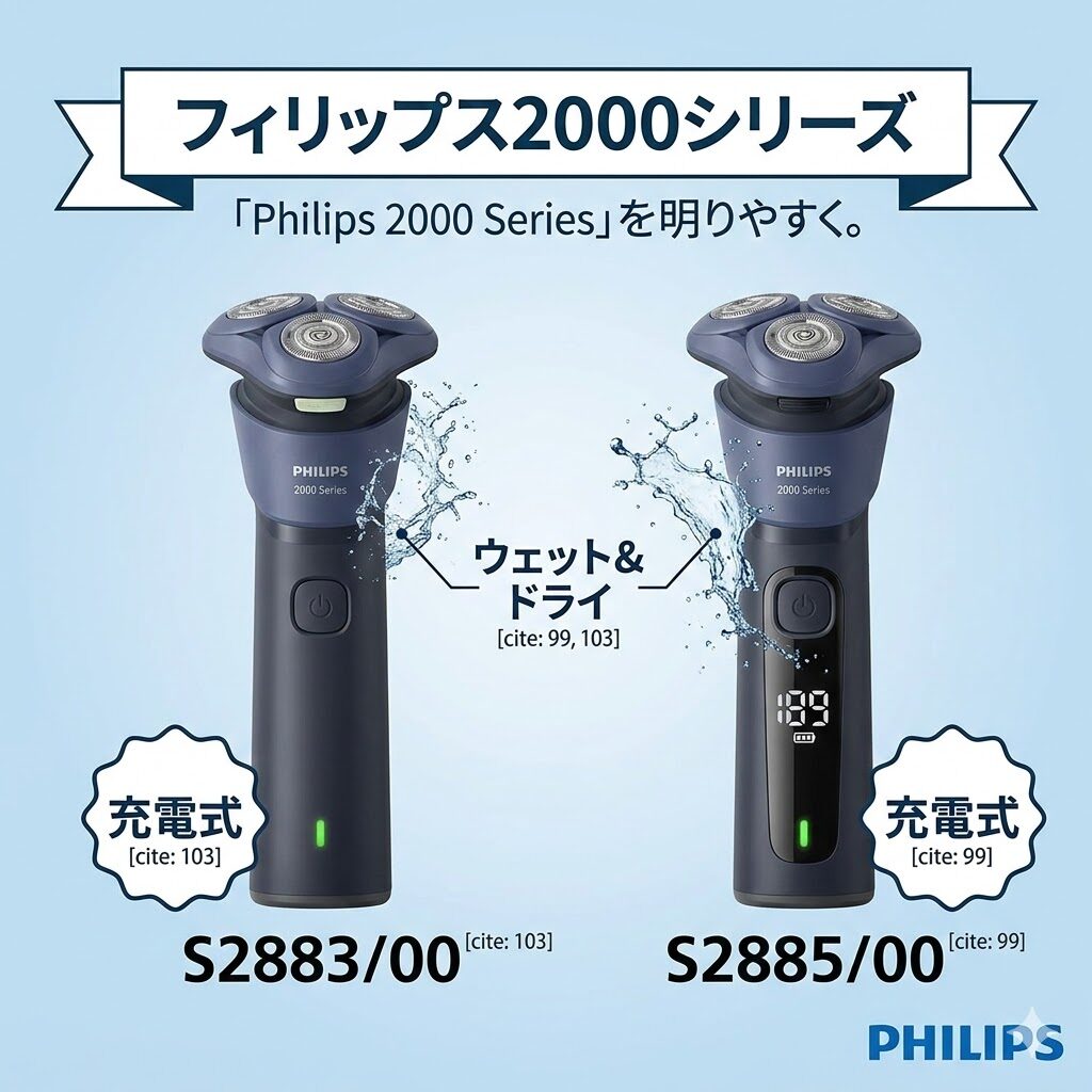 フィリップス2000シリーズ ラインナップ