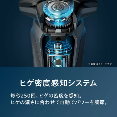 フィリップスS5000 ひげ密度感知システム
