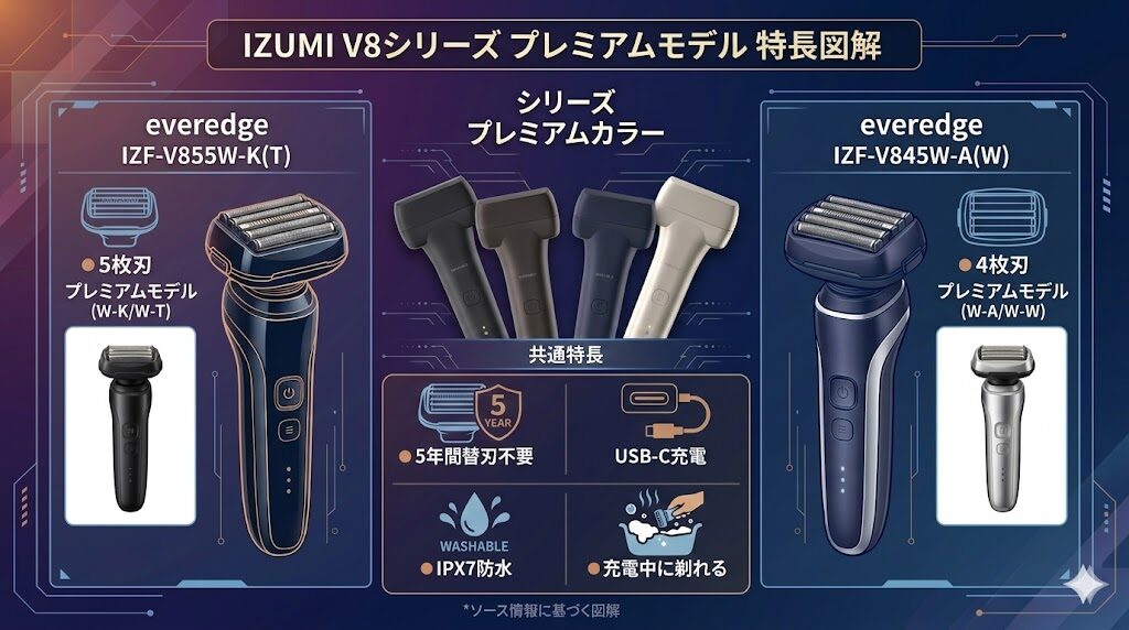 IZUMI V8シリーズの特長