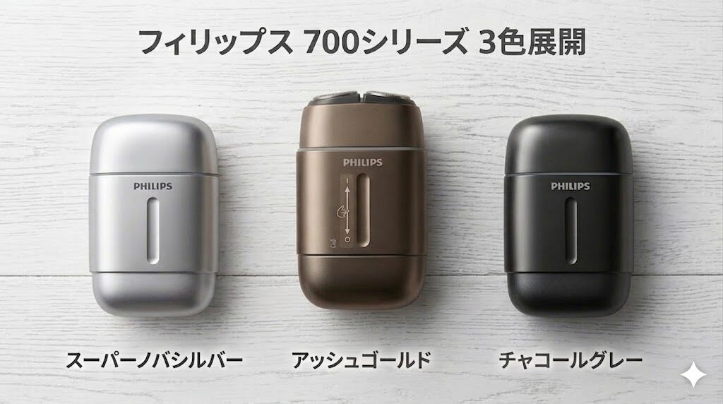 フィリップス700シリーズは3色展開