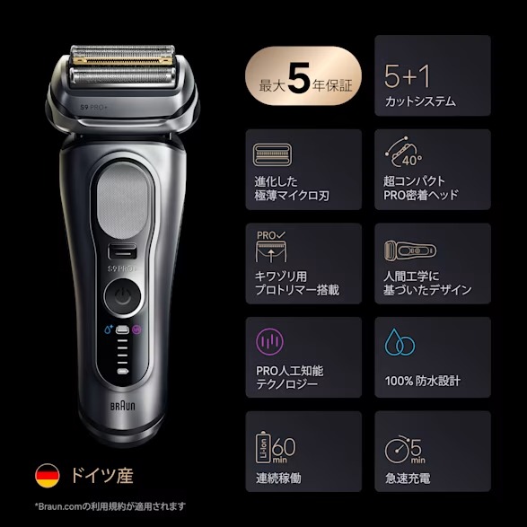 シリーズ9PRO+2025モデル特長
