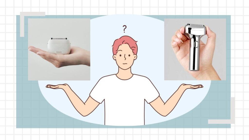 パームインライト(ES-P330U)とKOIZUMI(KMC-0821)を比較