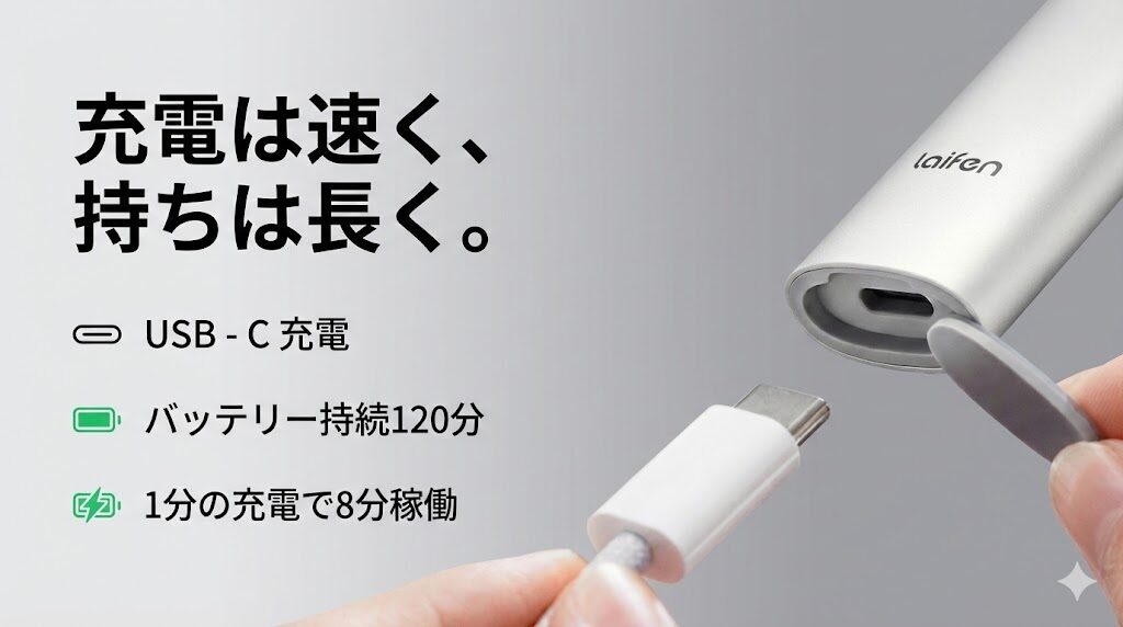 ライフェンT1Pro USB-C充電