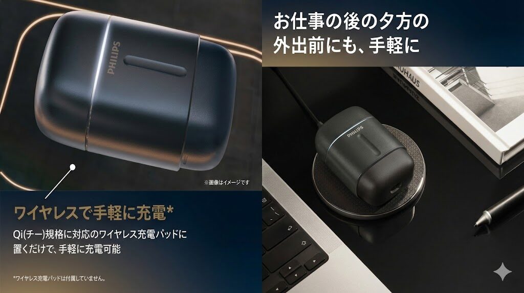フィリップス700シリーズ、ワイヤレス充電