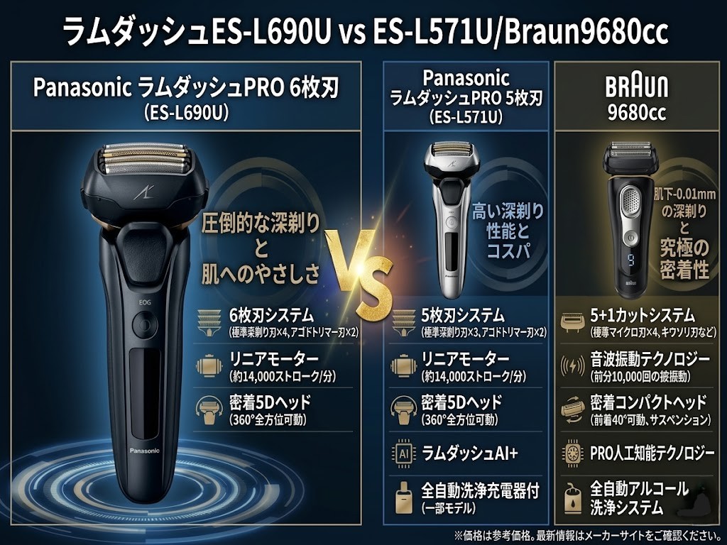 ES-L690U vs ES-L571U/BRAUN9680cc