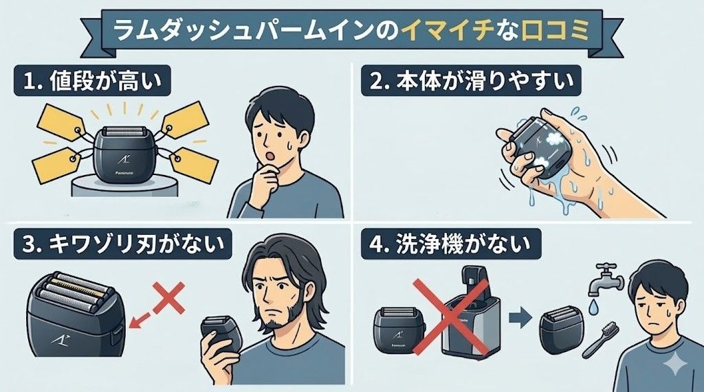 ラムダッシュパームインES-PV70のイマイチば口コミ