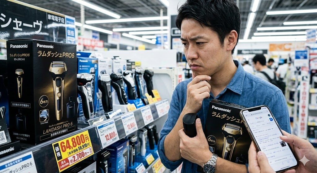 ラムダッシュPRO6の価格が高くて悩んでいる様子