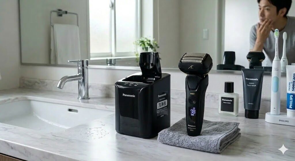 ラムダッシュPRO全自動洗浄充電器とシェーバー本体