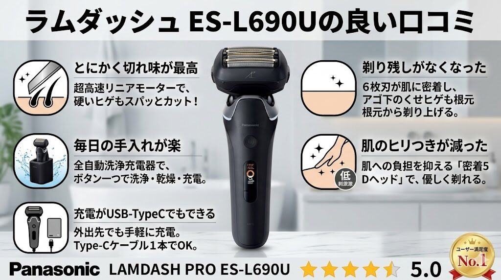 ES-L690Uの良い口コミ