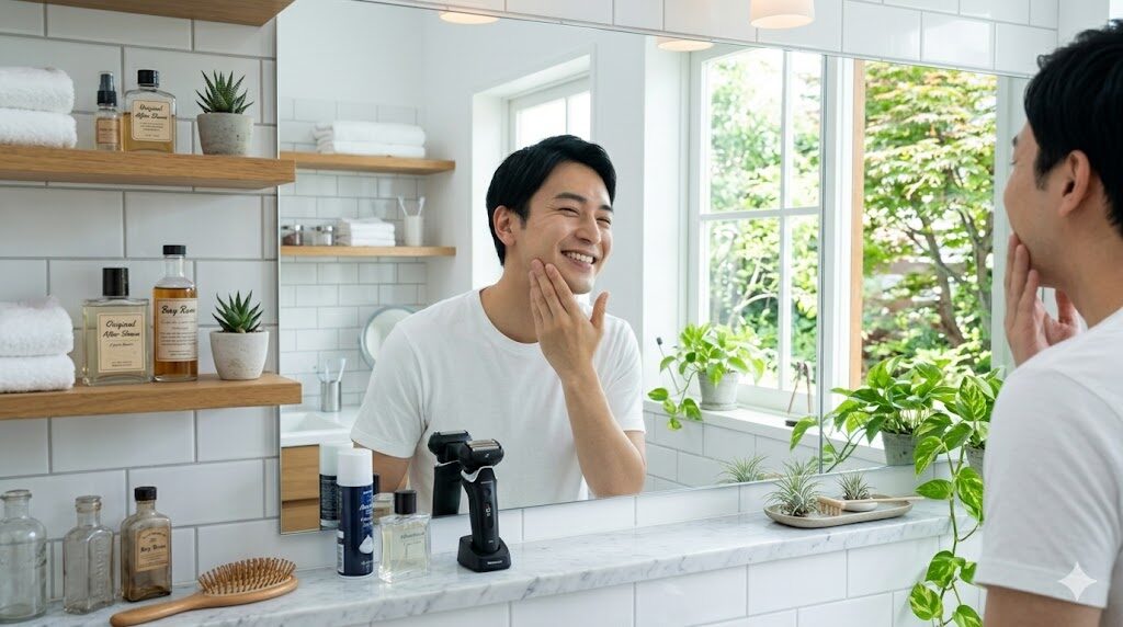 ES-L690Uで剃り残しがない様子