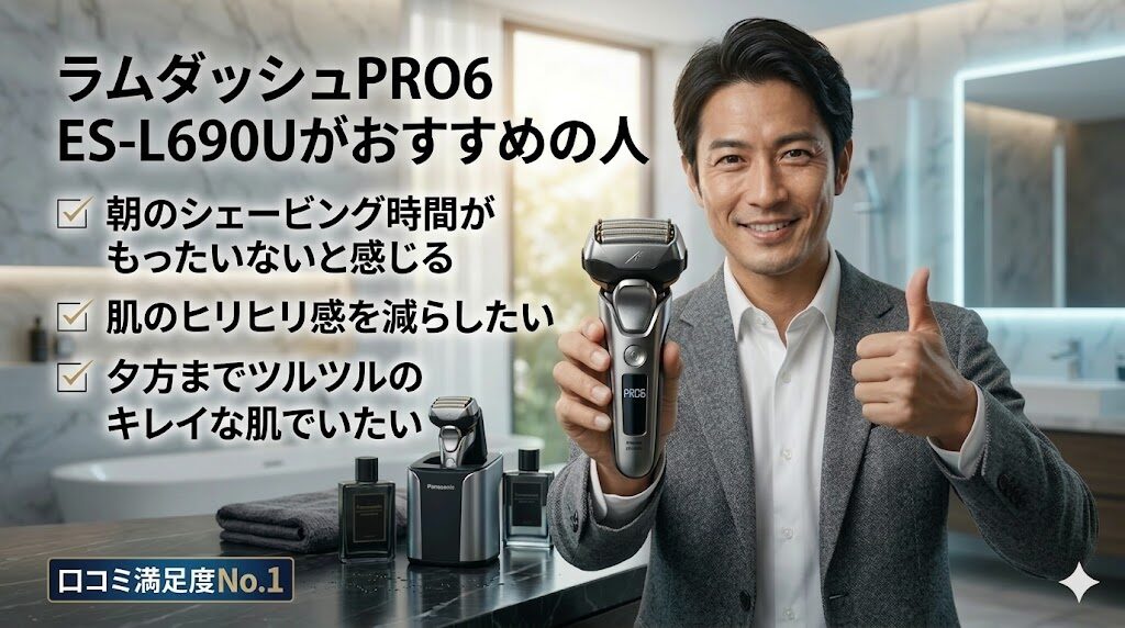 ラムダッシュPRO6 ES-L690Uがおすすめの人