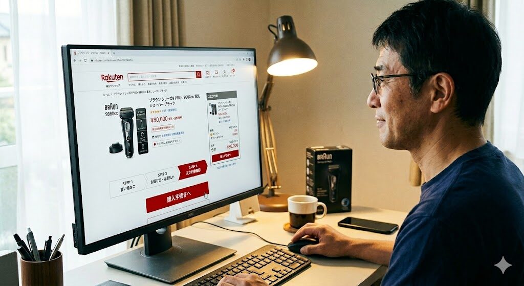 ブラウンシリーズ9PRO+9680ccを楽天市場で買おうとしている人