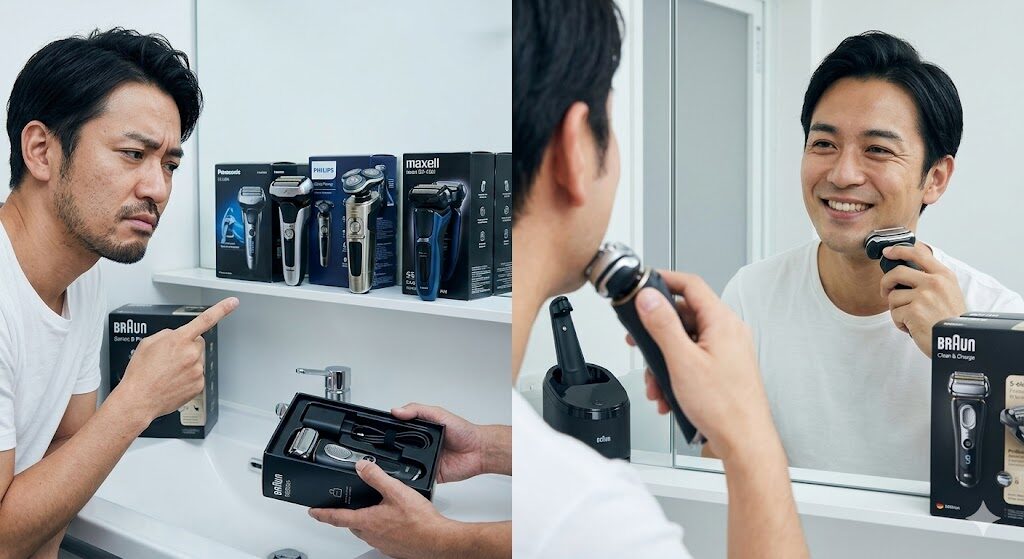 他社ハイエンドシェーバーからブラウンに買い替えても満足
