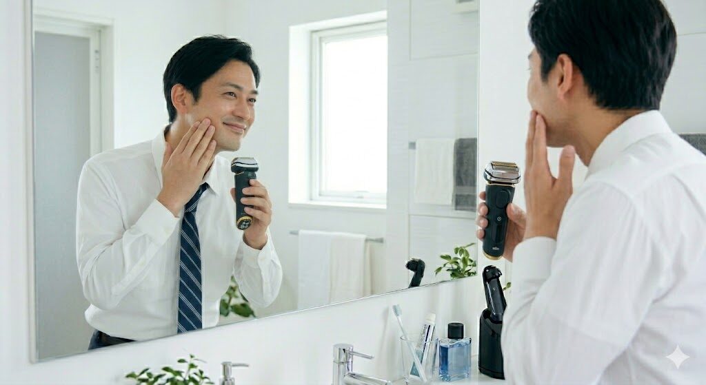 ブラウン9680ccで肌にやさしい深剃り