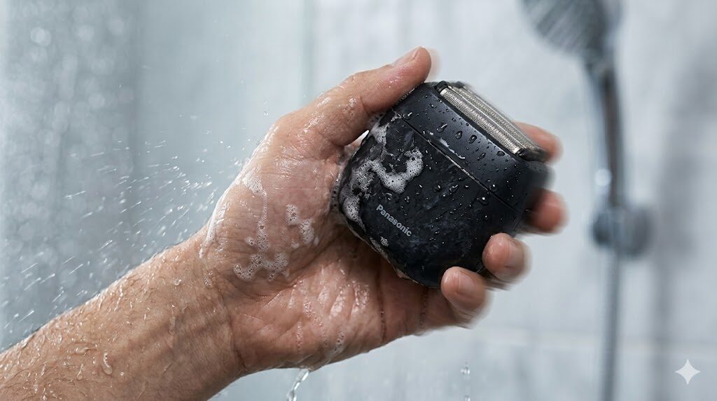 ES-PV70を濡れた状態で使ってス米安いよ様子