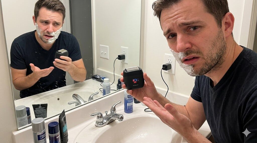 ラムダッシュパームインを中古で買ったら電池がすぐなくなって困った様子