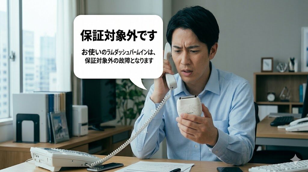 ラムダッシュパームイン メーカー保証対象外