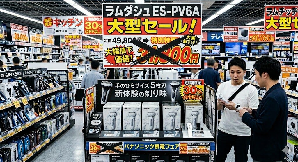 ラムダッシュパームインES-PV6Aセール特価