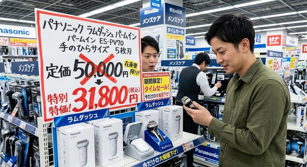 ES-PV70がセールで超特価で販売してる様子