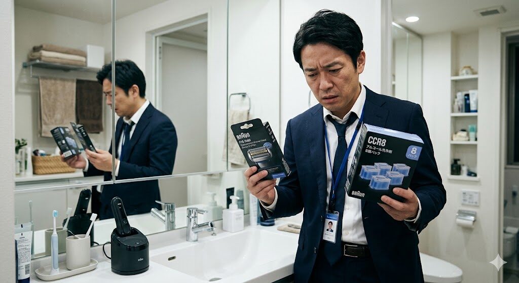 9680ccの替刃や洗浄剤のコストに悩む様子