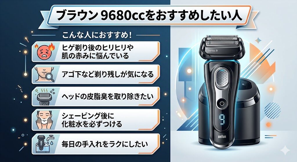 ブラウンシリーズ9PRO+9680ccをおすすめしたい人