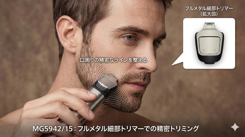 MG5942/15フルメタル細部トリマー