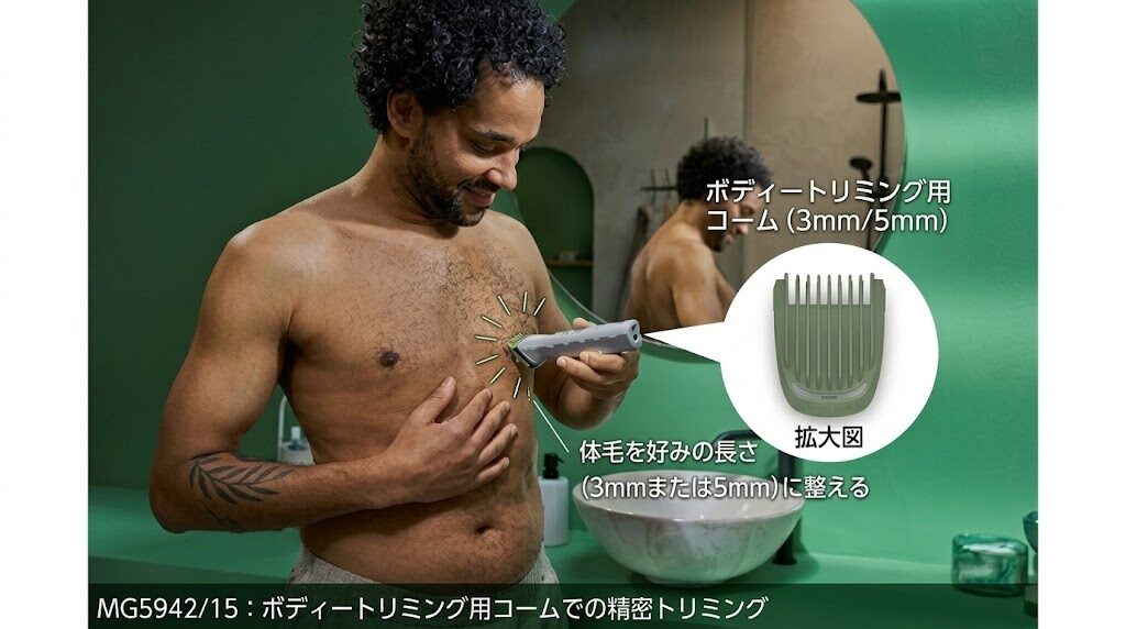 MG5942/15ボディートリミング用コーム