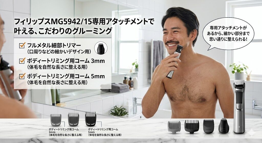 フィリップスMG5942/15だけの専用アタッチメント