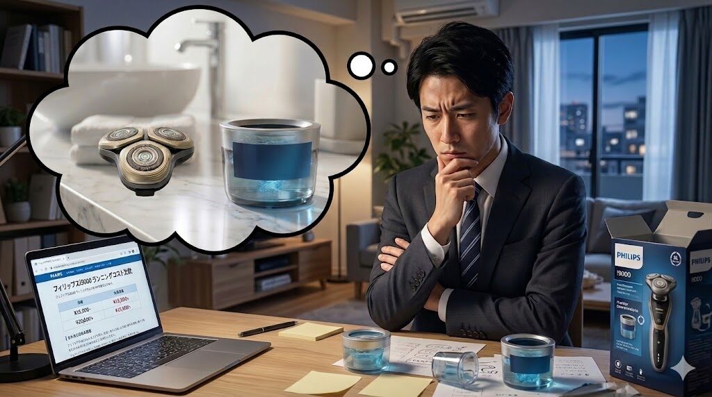 フィリップスi9000洗浄液などのラニングコストがかかる