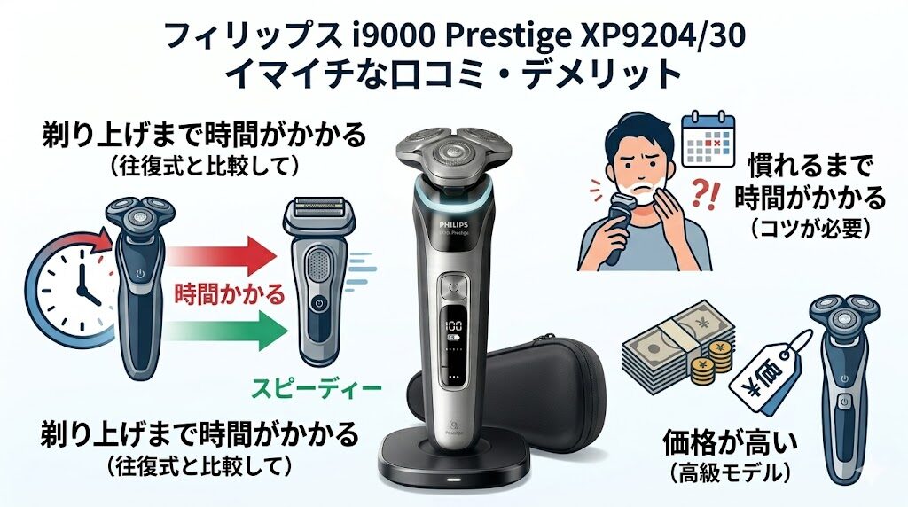 フィリップスi9000歩売れステージXP9204/30のイマイチな評判を検証