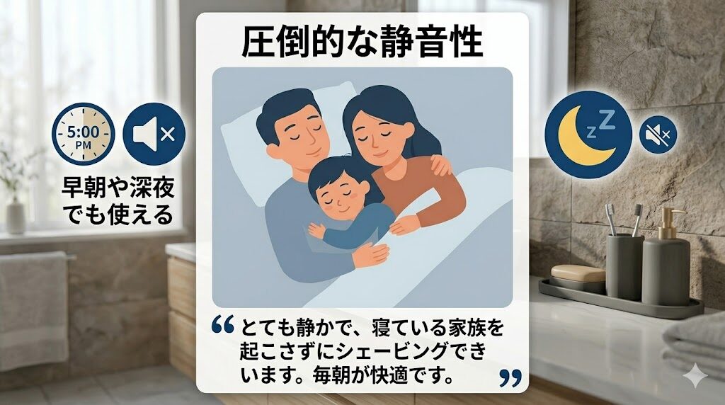 フィリップス回転式は圧倒的な静粛性