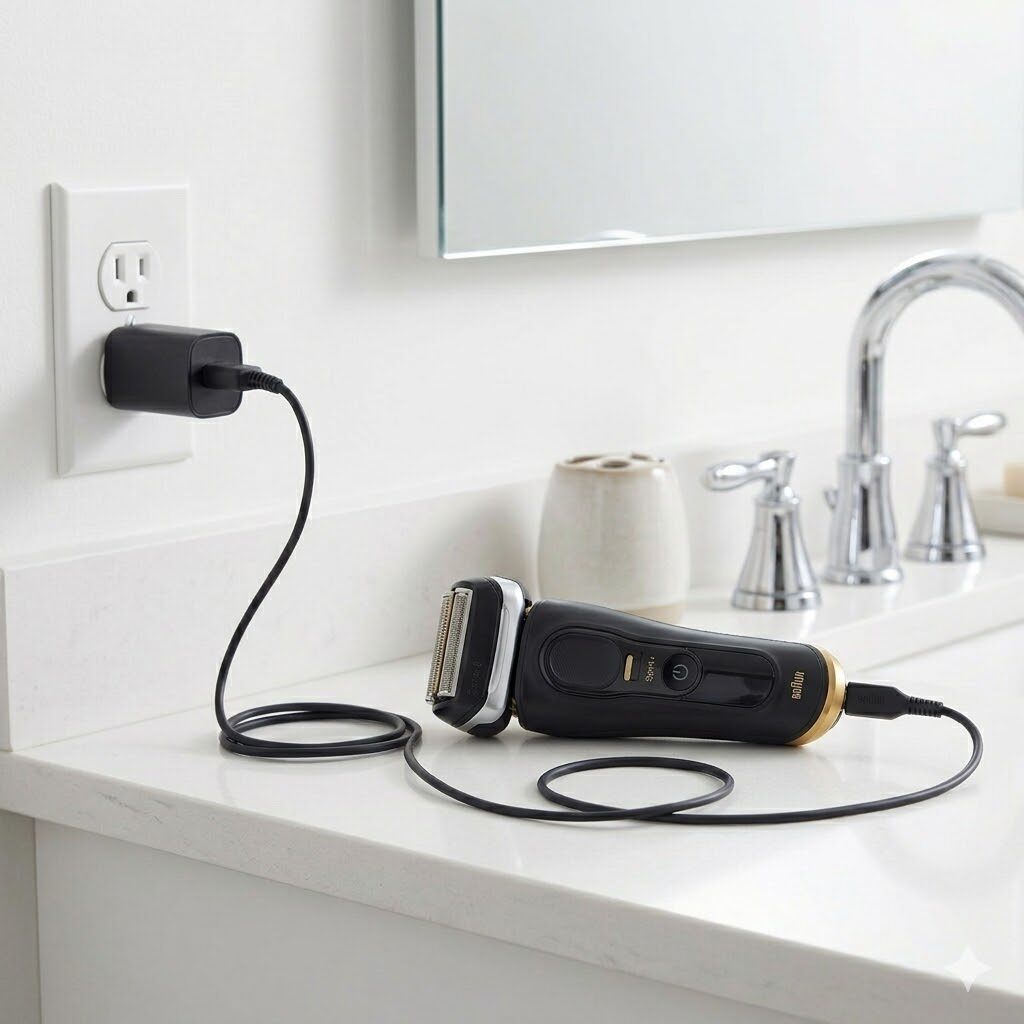 ブラウンシリーズ9Sport+充電時間と使用時間