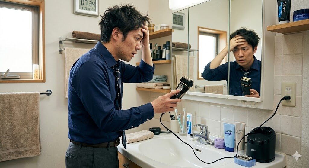 ブラウン9350ccは充電しながら剃れない