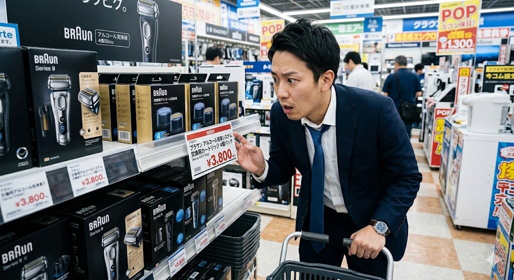 ブラウン9350cc 交換用カードリッジのランニングコストがかかる