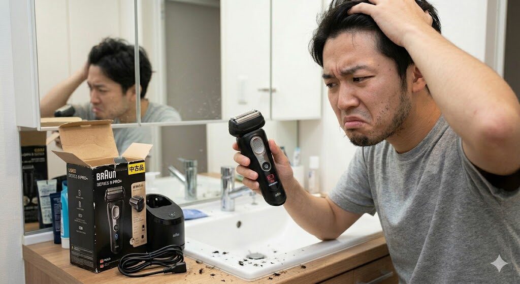 中古品のブラウンシリーズ9PRO+のバッテリーがすぐ減る