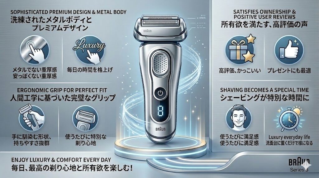 ブラウンシリーズ8 高級感のあるデザインと所有欲を満たす質感