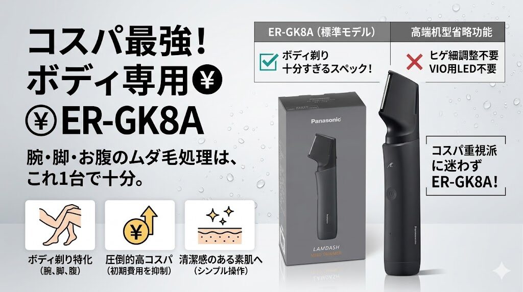 ER-GK8Aはコスパ重視