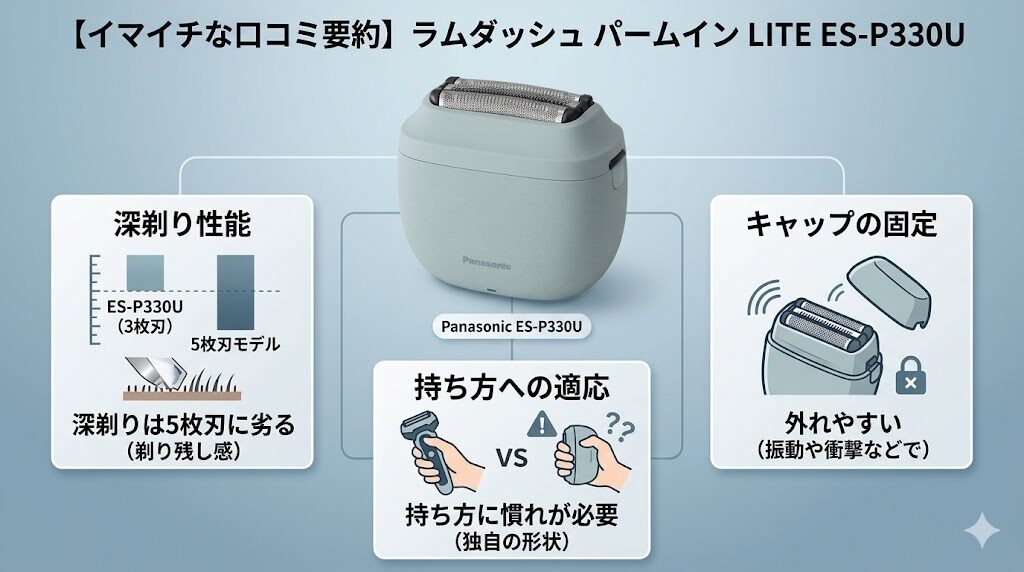 パームインES-P330Uのイマイチな口コミ・評判