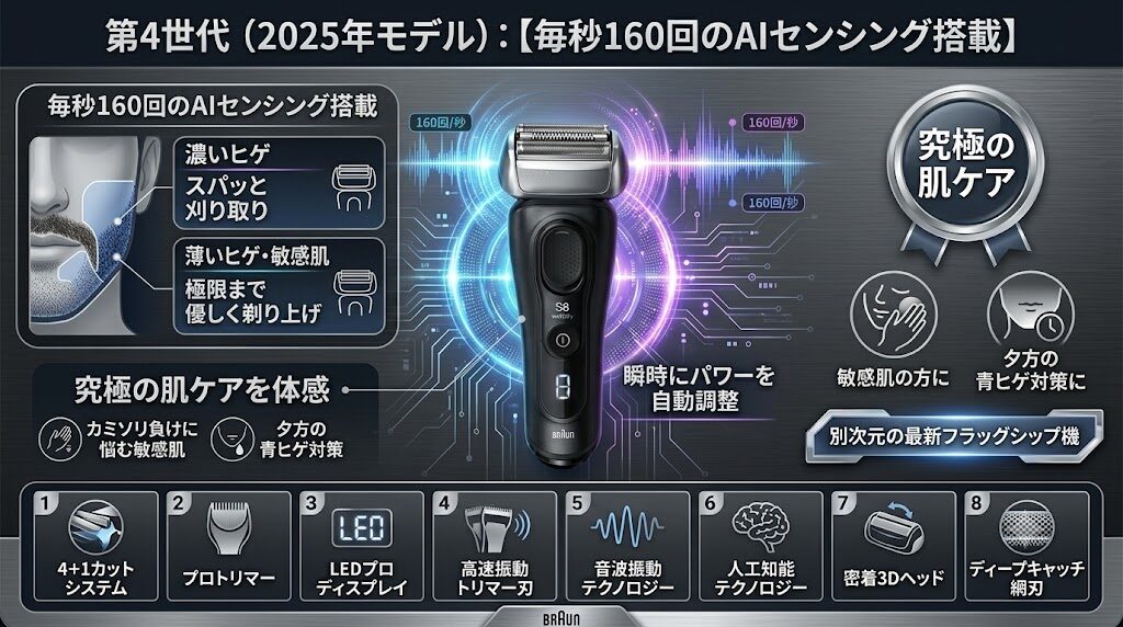 ブラウンシリーズ8（第4世代）の特長