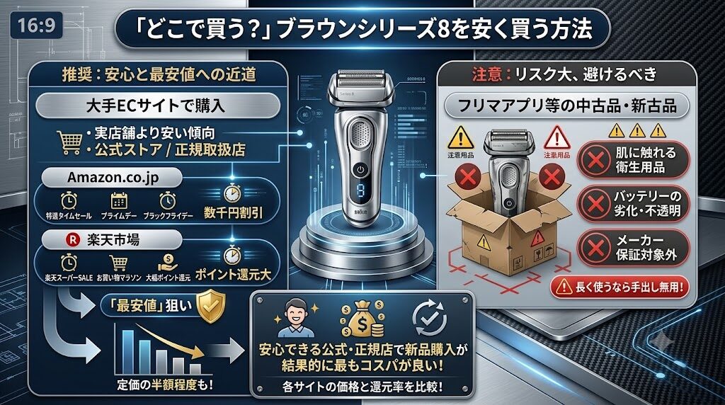 ブラウンシリーズ8はどこで買う？