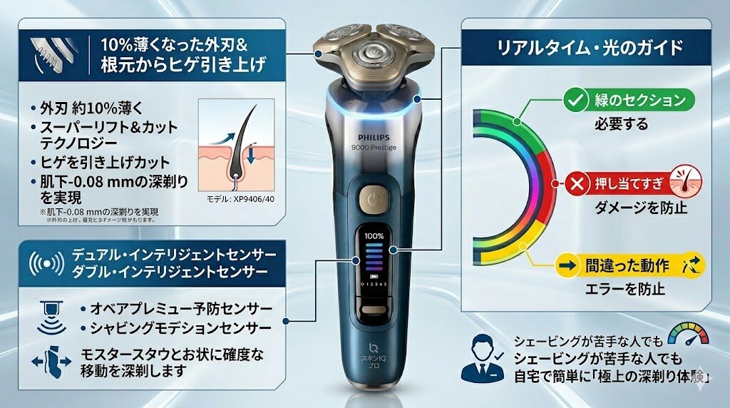 XP9406/40は肌荒れを防ぎつつ深剃り