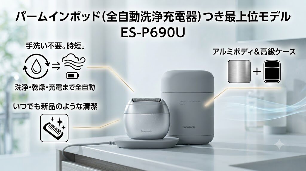 ラムダッシュパームインPRO6枚刃「ES-P690U」