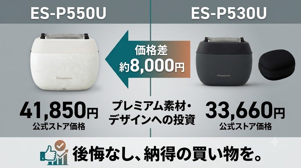 パームインES-P550UとES-P530Uの価格差の違い