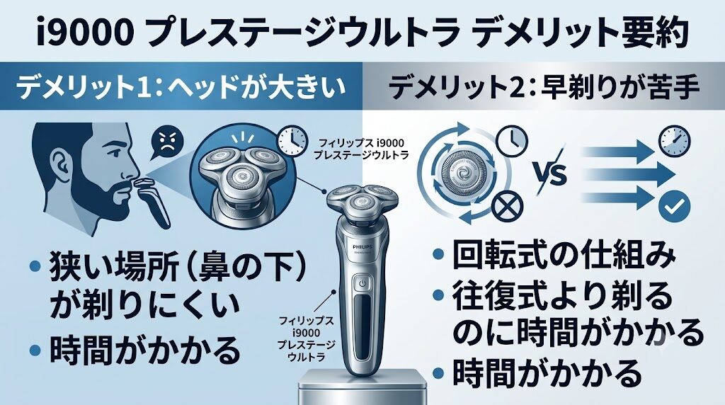 フィリップスi9000プレステージウルトラのデメリットと解決策