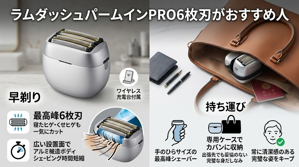 ラムダッシュパームインPRO6枚刃がおすすめな人