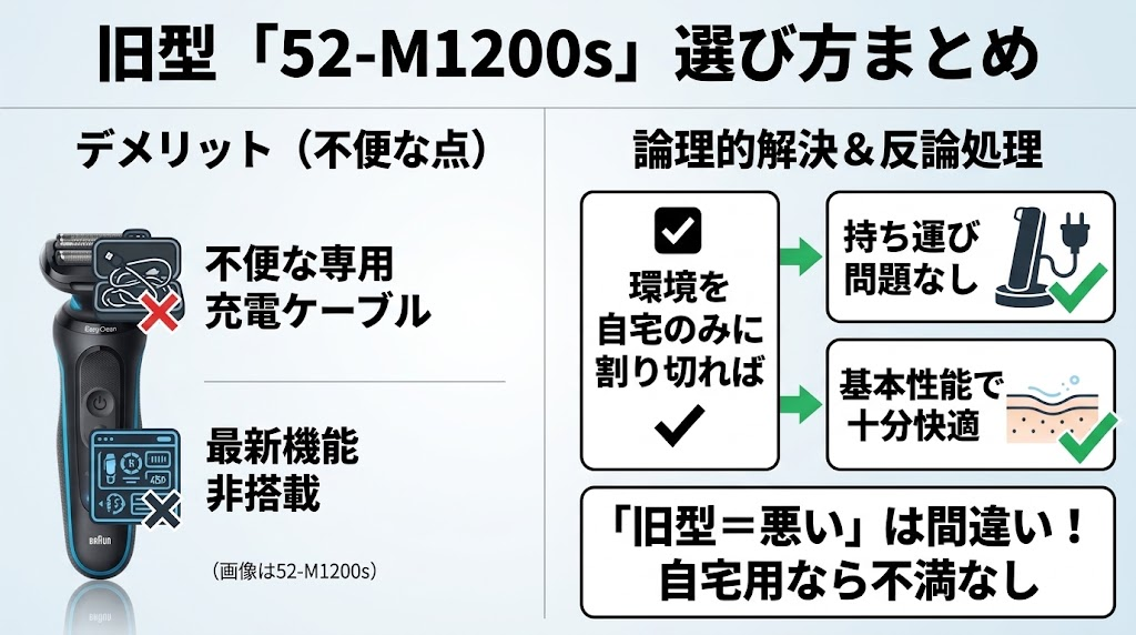 52-M1200sのデメリット