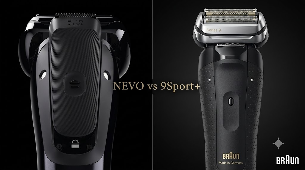 NEVOとシリーズ9Sport+のキワゾリ刃の違い