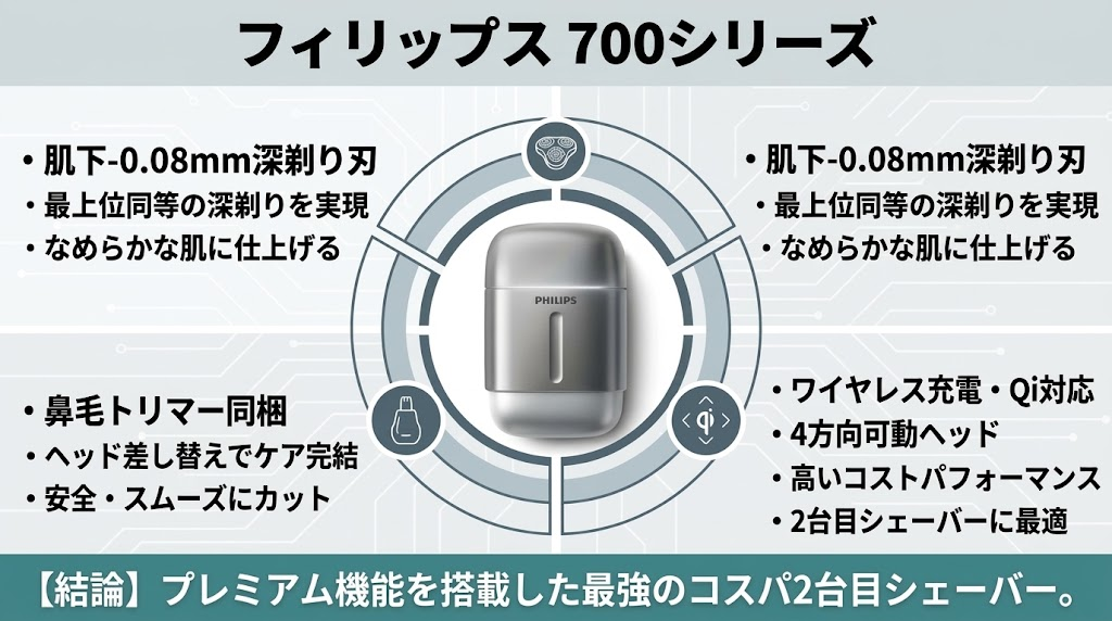 フィリップス700シリーズのメリット